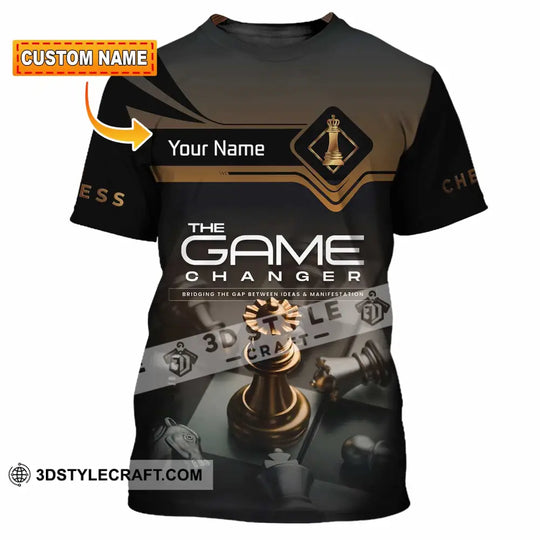 Unisex Shirt - Custom Chess The Game Changer 3D Shirt style option 1