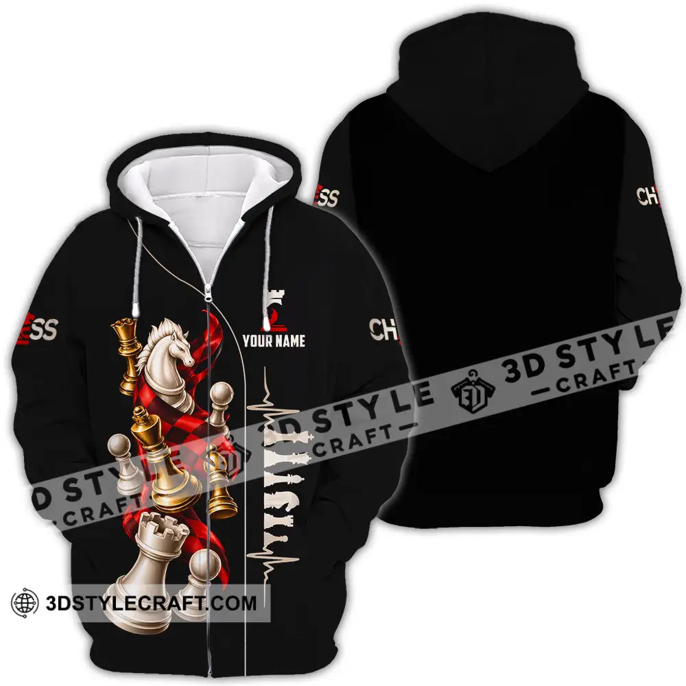 Unisex Shirt - Custom Chess Shirt - Zipper Hoodie / S - T-shirt