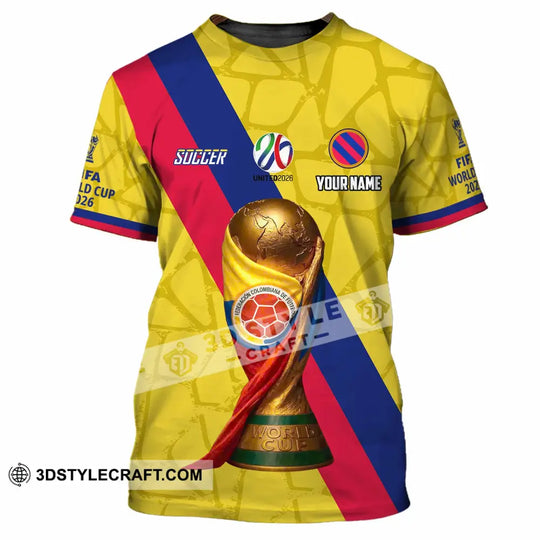 Unisex Shirt - Custom Colombia Fifa World Cup 2026 3D Shirt style option 2