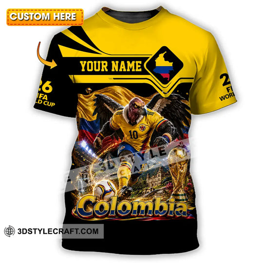 Unisex Shirt - Custom Colombia World Cup 2026 Shirt style option 1