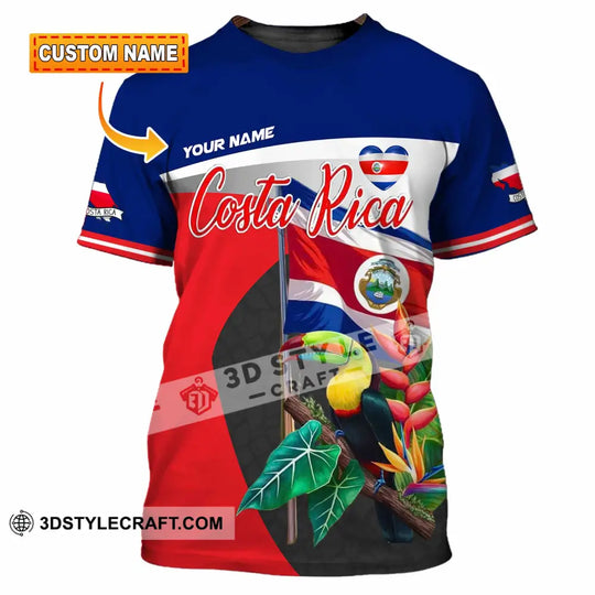 Unisex Shirt - Custom Costa Rica 3D Shirt style option 1