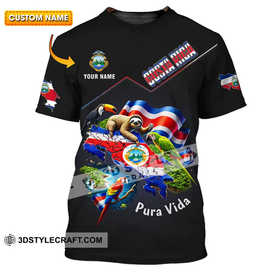 Unisex Shirt - Custom Costa Rica Pura Vida 3D Shirt style option 1