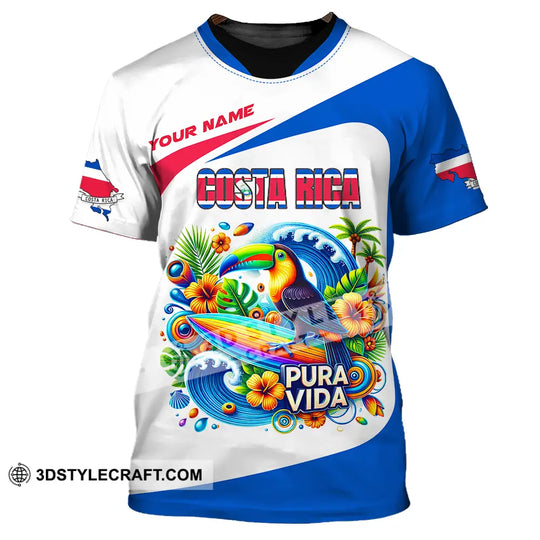 Unisex Shirt - Custom Costa Rica Pura Vida 3D Shirt style option 1