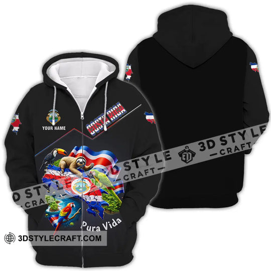 Unisex Shirt - Custom Costa Rica Pura Vida 3D Shirt style option 4