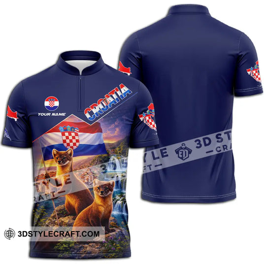 Unisex Shirt - Custom Croatia 3D Shirt style option 3