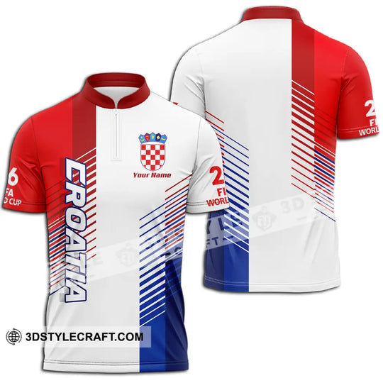 Unisex Shirt - Custom Croatia 3D Shirt style option 2