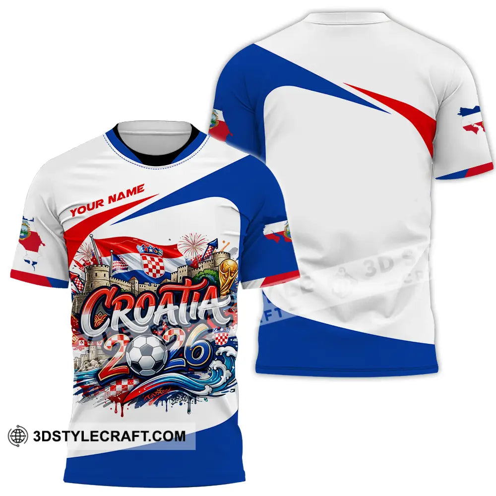 Unisex Shirt - Custom Croatia Fifa Club World Cup 2026 3D Shirt T-Shirt / S T-shirt