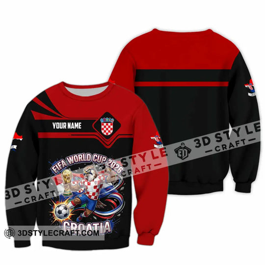 Unisex Shirt - Custom Croatia Fifa World Cup 2026 3D Shirt style option 3