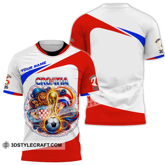 Unisex Shirt - Custom Croatia FIFA World Cup 2026 3D Shirt style option 2