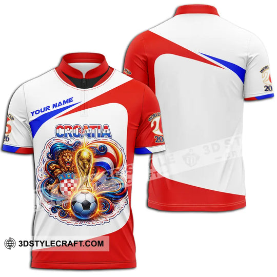 Unisex Shirt - Custom Croatia FIFA World Cup 2026 3D Shirt style option 3