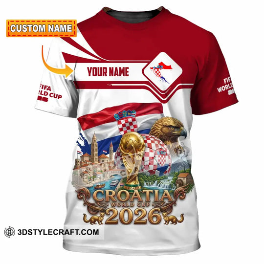 Unisex Shirt - Custom Croatia World Cup 2026 Shirt style option 1