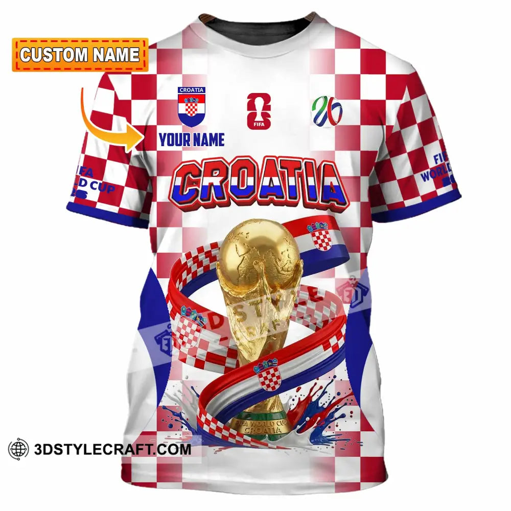 Unisex Shirt - Custom Croatia World Cup 2026 Shirt - T-shirt