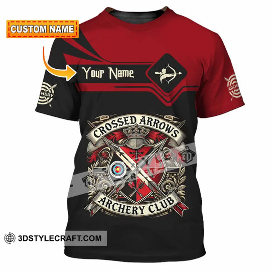 Unisex Shirt - Custom Crossed Arrows Archery Club Sport Shirt style option 1