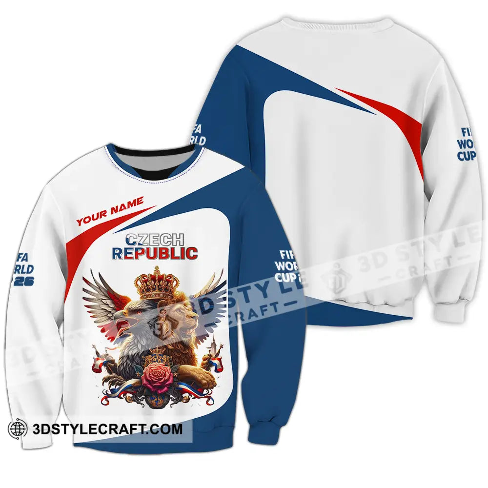 Unisex Shirt - Custom Czech Republic 3D Shirt - Long Sleeve / S - T-shirt