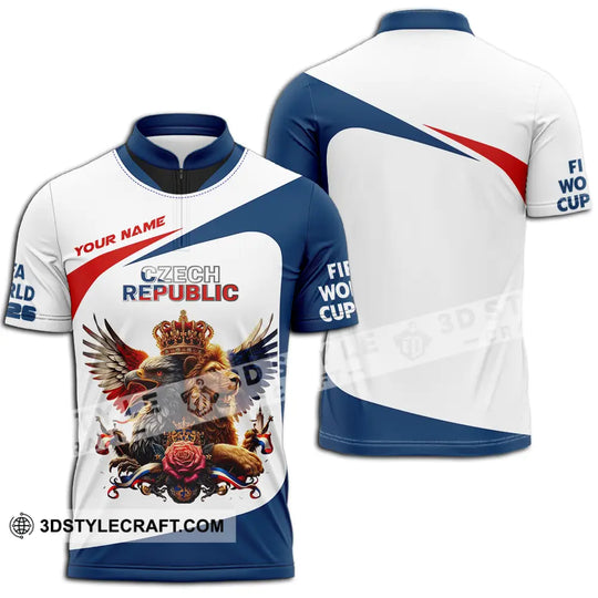Unisex Shirt - Custom Czech Republic 3D Shirt style option 2