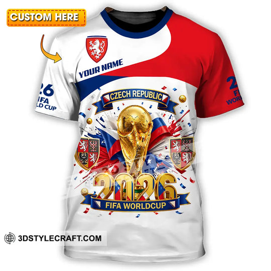 Unisex Shirt - Custom Czech Republic World Cup 2026 3D Shirt style option 1
