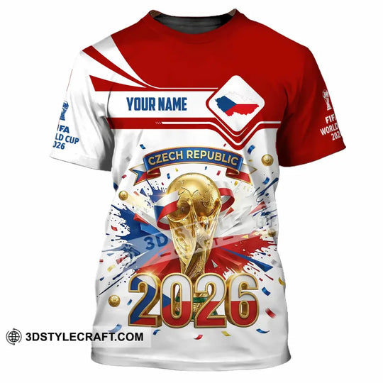 Unisex Shirt - Custom Czech Republic World Cup 2026 3D Shirt style option 3