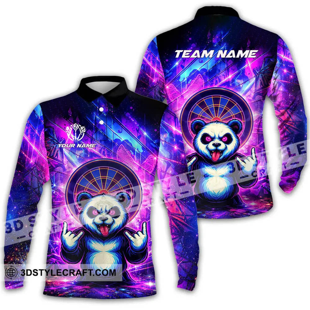 Unisex Shirt - Custom Darts 3D Shirt Long Sleeve Polo / S T-shirt