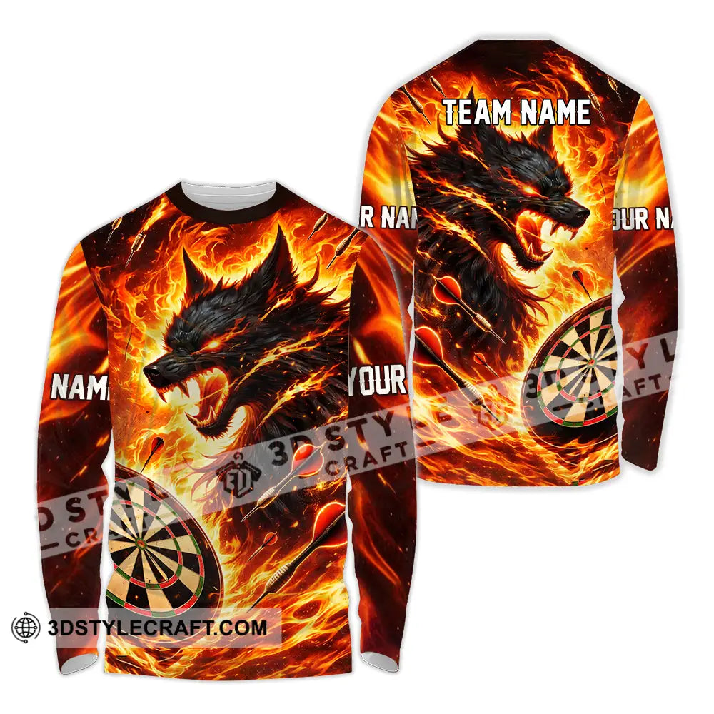 Unisex Shirt - Custom Darts 3D Shirt Long Sleeve Shirt / S T-shirt