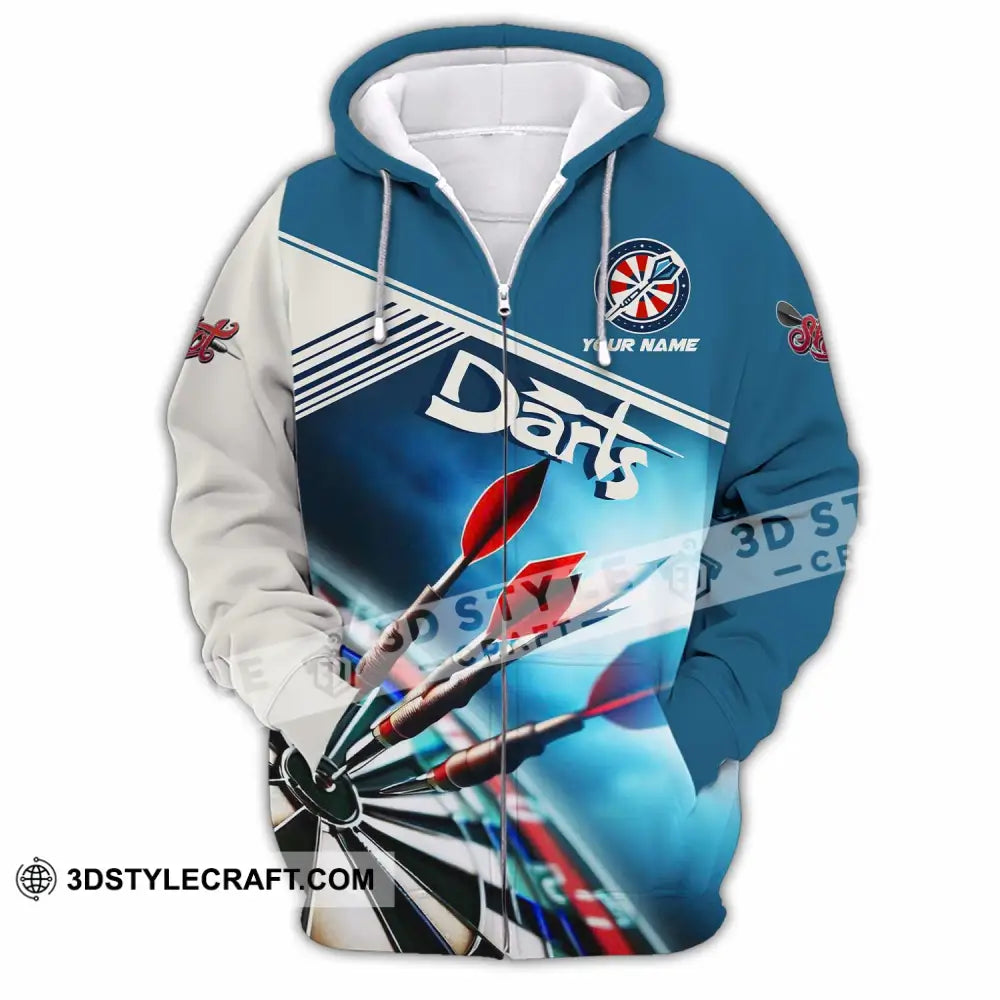 Unisex Shirt - Custom Darts 3D Shirt Zipper Hoodie / S T-shirt