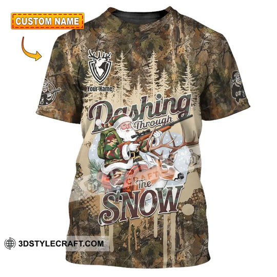 Unisex Shirt - Custom Dashing Through The Snow Shirt style option 1