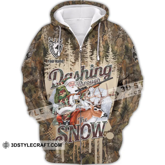 Unisex Shirt - Custom Dashing Through The Snow Shirt style option 2