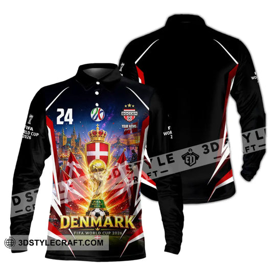 Unisex Shirt - Custom Denmark World Cup 2026 Shirt style option 4