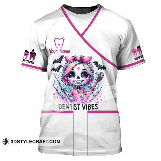 Unisex Shirt - Custom Dentist Halloween Vibes Shirt style option 4