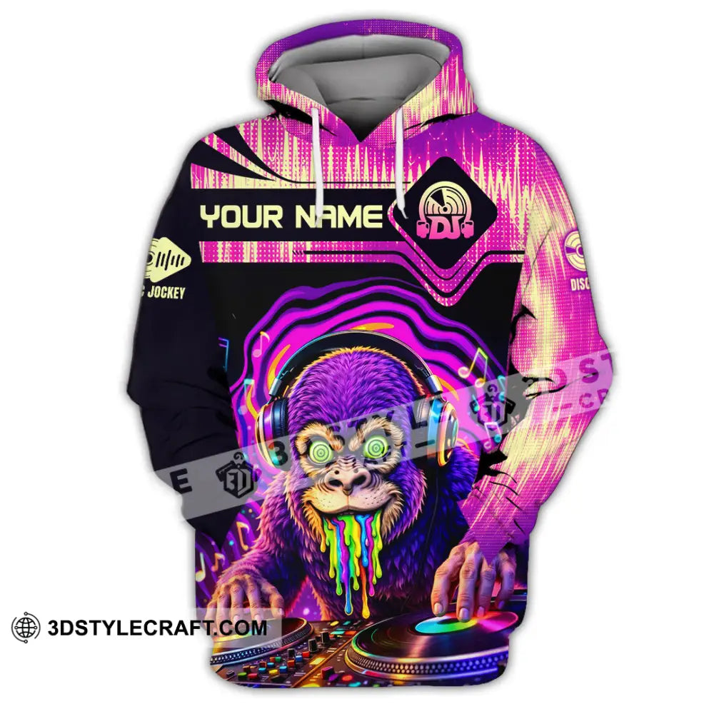 Unisex Shirt - Custom Disc Jockey 3D Shirt Hoodie / S T-shirt