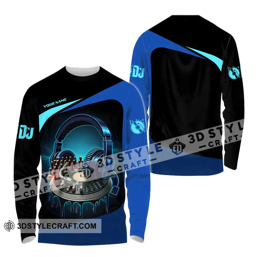 Unisex Shirt - Custom Disc Jockey 3D Shirt Long Sleeve Shirt / S T-shirt