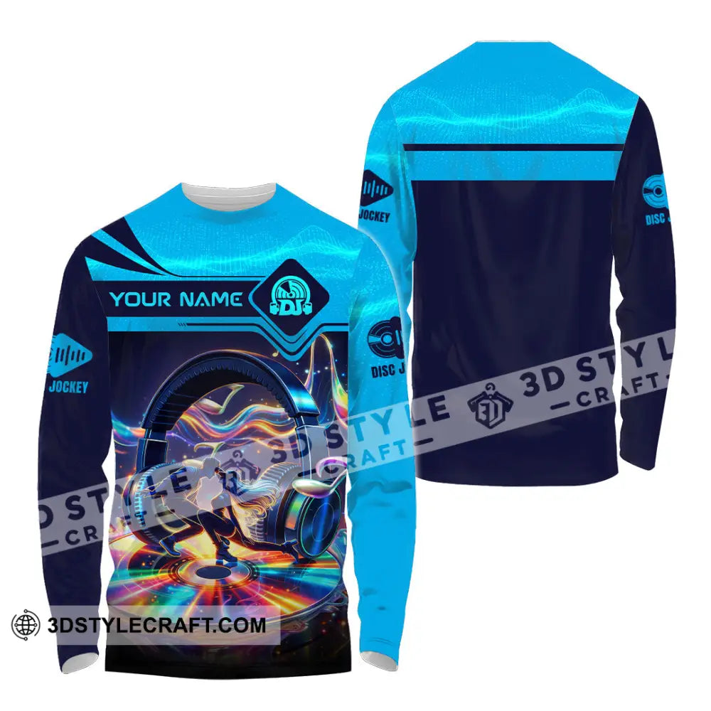 Unisex Shirt - Custom Disc Jockey 3D Shirt Long Sleeve Shirt / S T-shirt