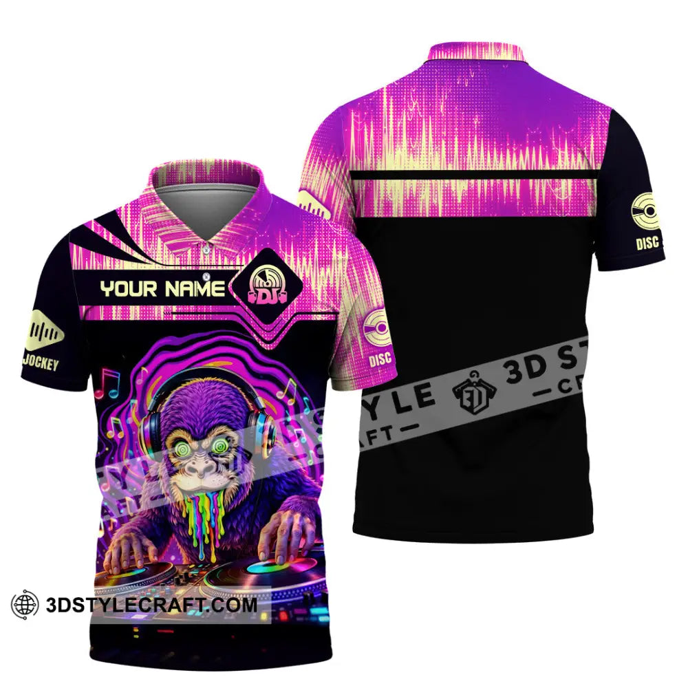 Unisex Shirt - Custom Disc Jockey 3D Shirt Polo Shirt / S T-shirt