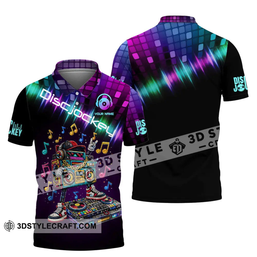 Unisex Shirt - Custom Disc Jockey 3D Shirt Polo Shirt / S T-shirt