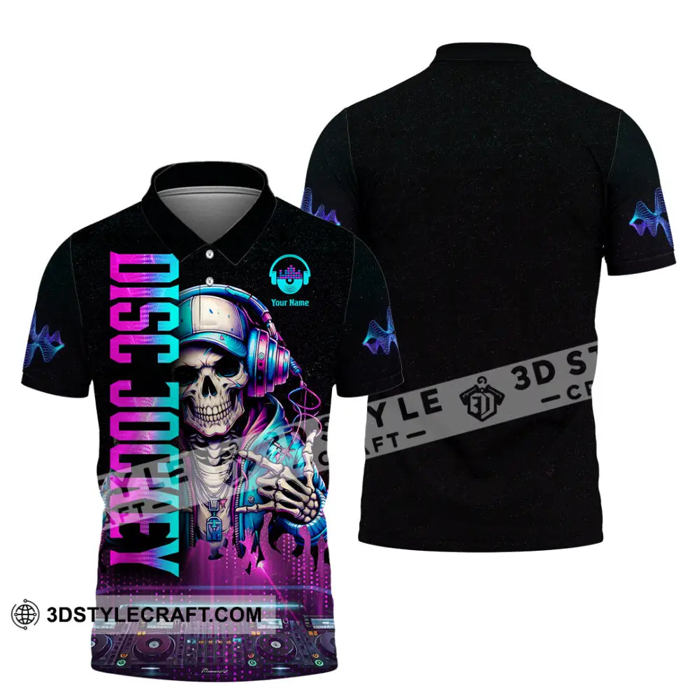 Unisex Shirt - Custom Disc Jockey 3D Shirt Polo Shirt / S T-shirt