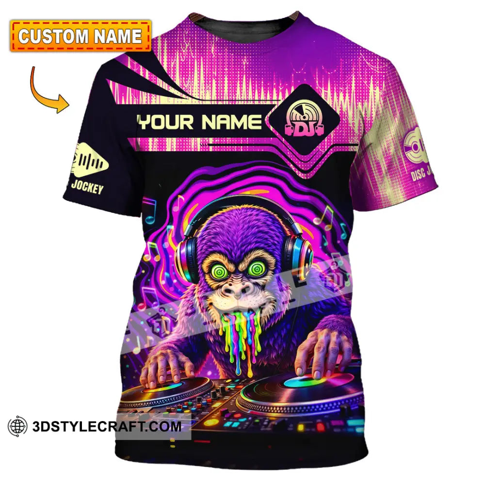 Unisex Shirt - Custom Disc Jockey 3D Shirt T-shirt