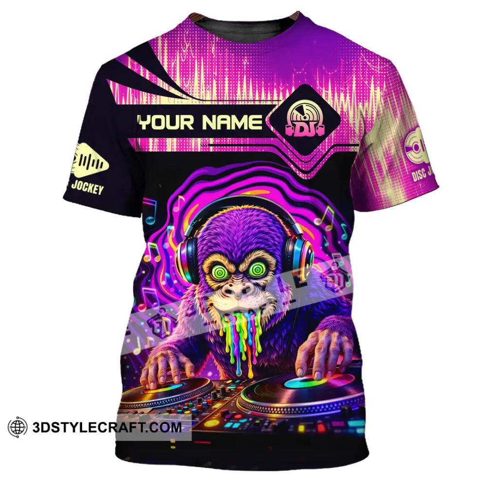 Unisex Shirt - Custom Disc Jockey 3D Shirt T-Shirt / S T-shirt