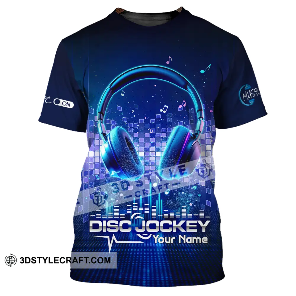 Unisex Shirt - Custom Disc Jockey 3D Shirt T-Shirt / S T-shirt
