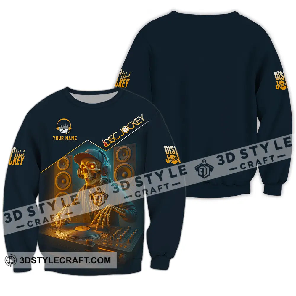 Unisex Shirt Custom Disc Jockey Shirt Long Sleeve / S T shirt