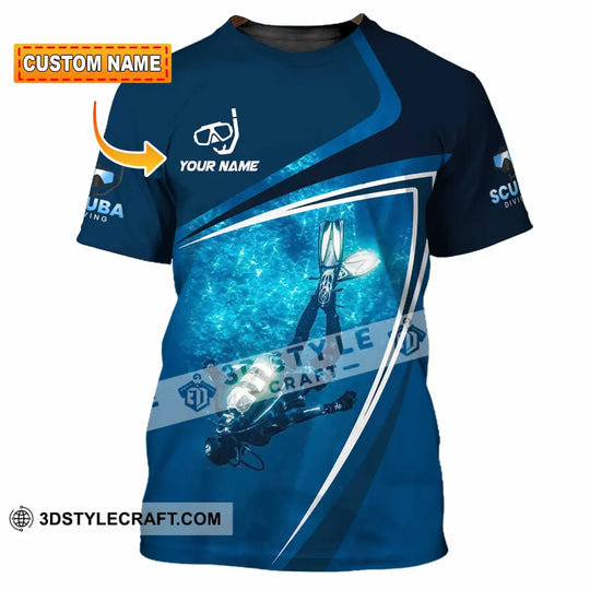 Unisex Shirt - Custom Diving 3D Shirt style option 1