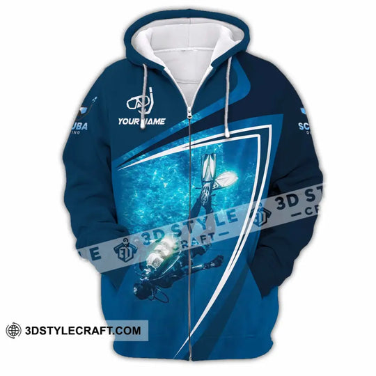 Unisex Shirt - Custom Diving 3D Shirt style option 4