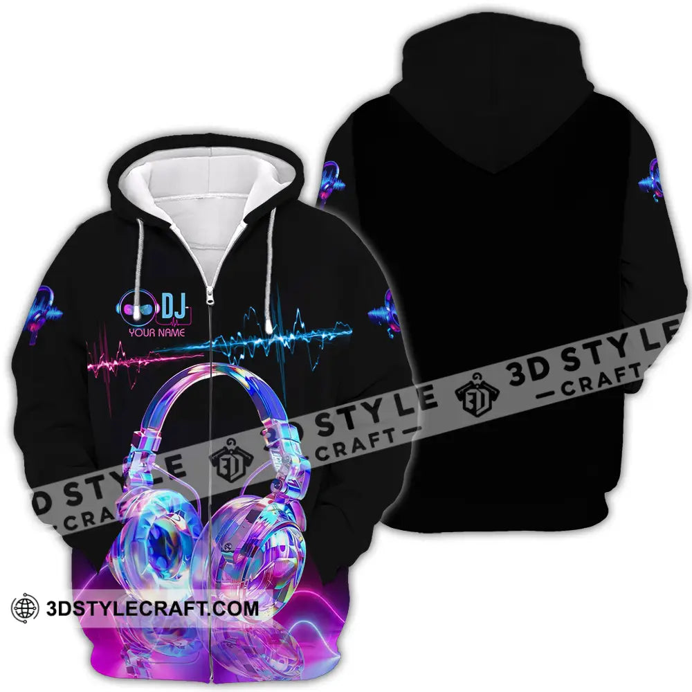 Unisex Shirt - Custom DJ 3D Shirt Zipper Hoodie / S T-shirt