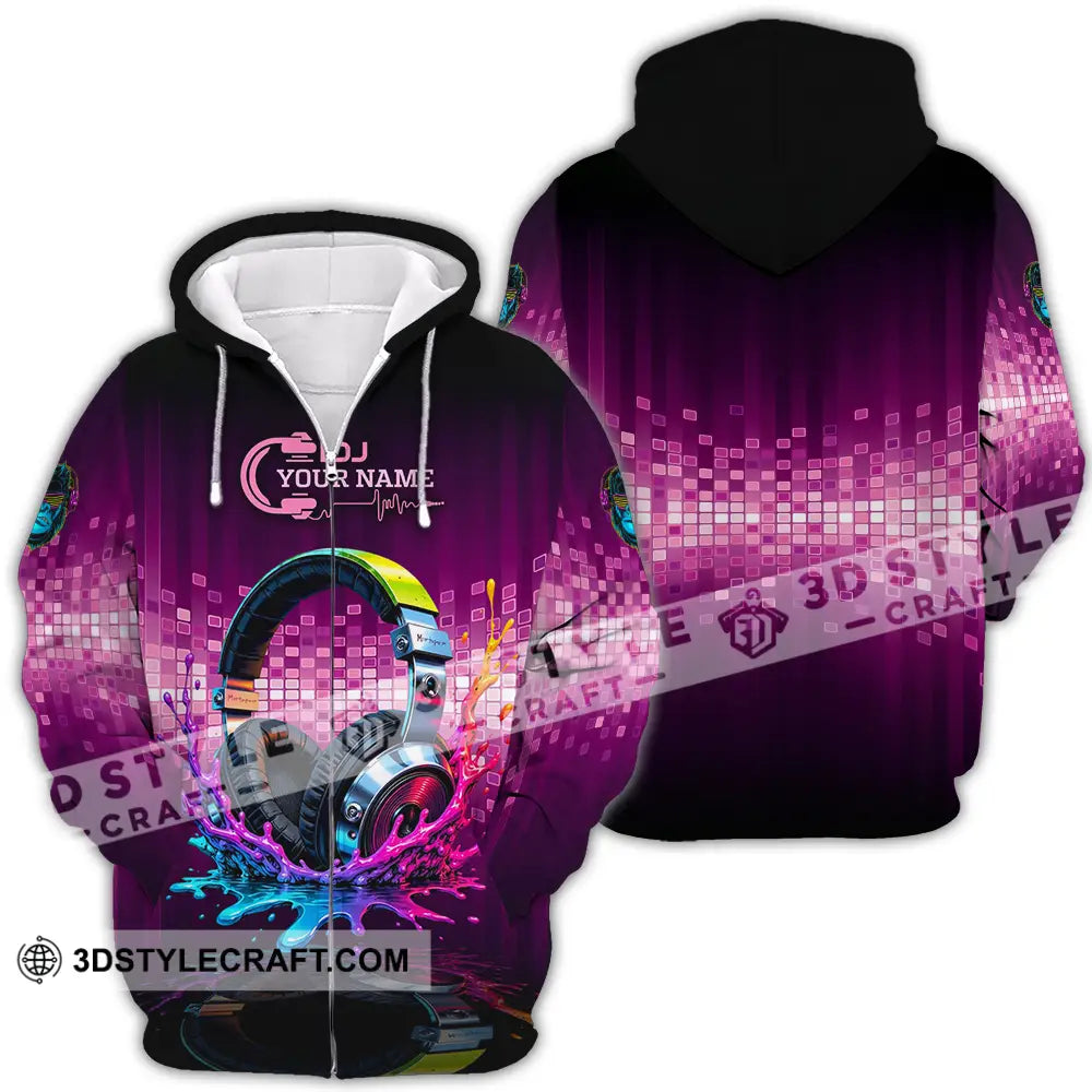Unisex Shirt - Custom DJ 3D Shirt Zipper Hoodie / S T-shirt
