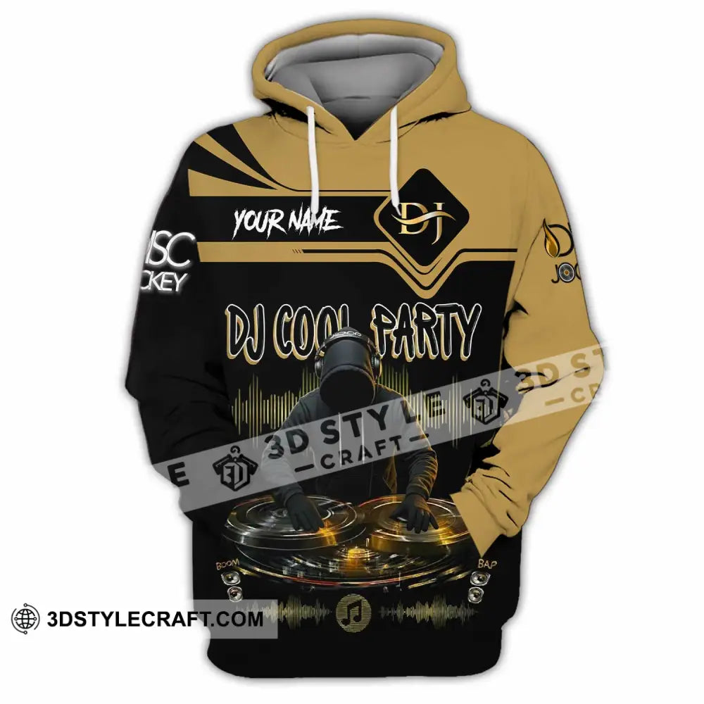 Unisex Shirt - Custom DJ Cool Party 3D Shirt Hoodie / S T-shirt