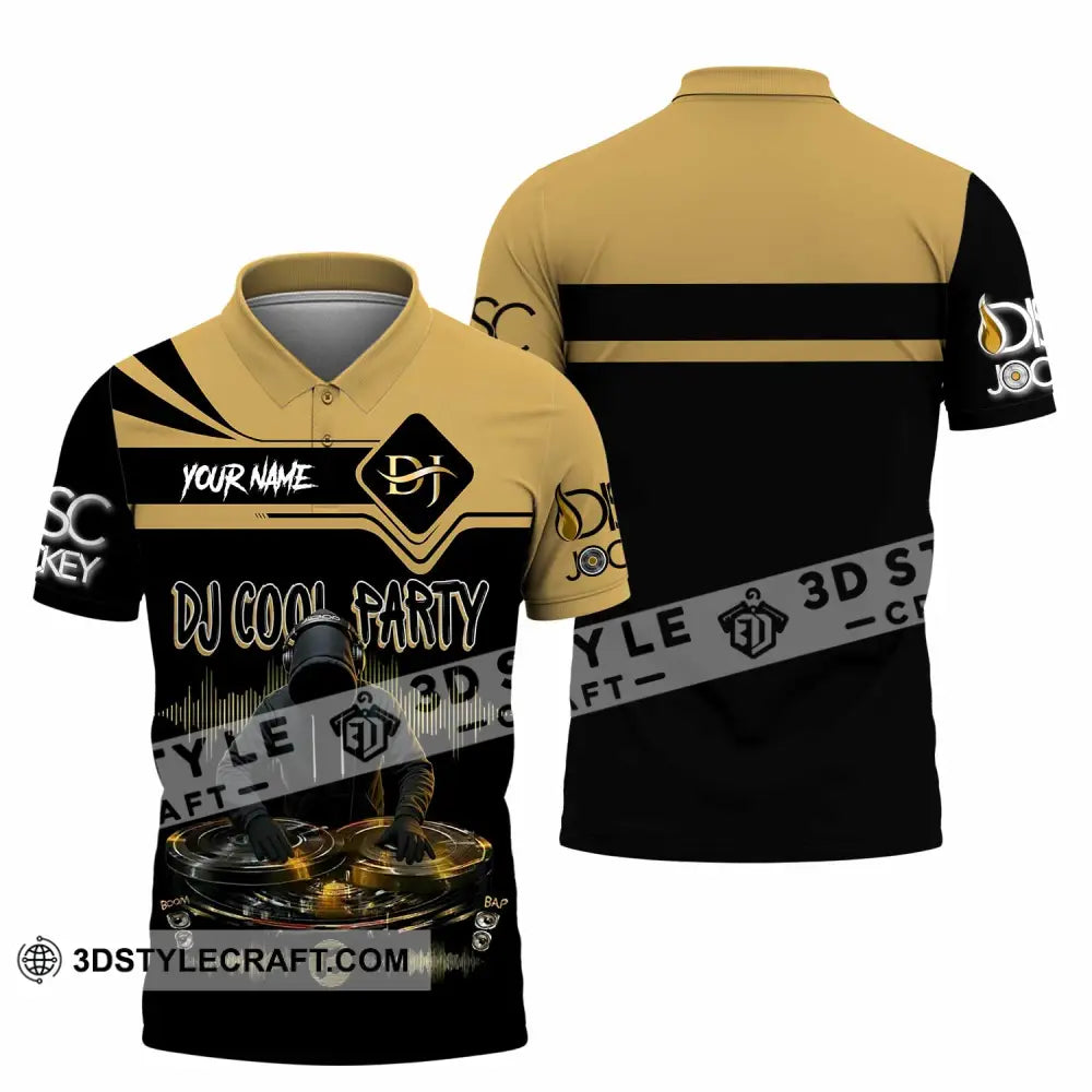 Unisex Shirt - Custom DJ Cool Party 3D Shirt Polo Shirt / S T-shirt