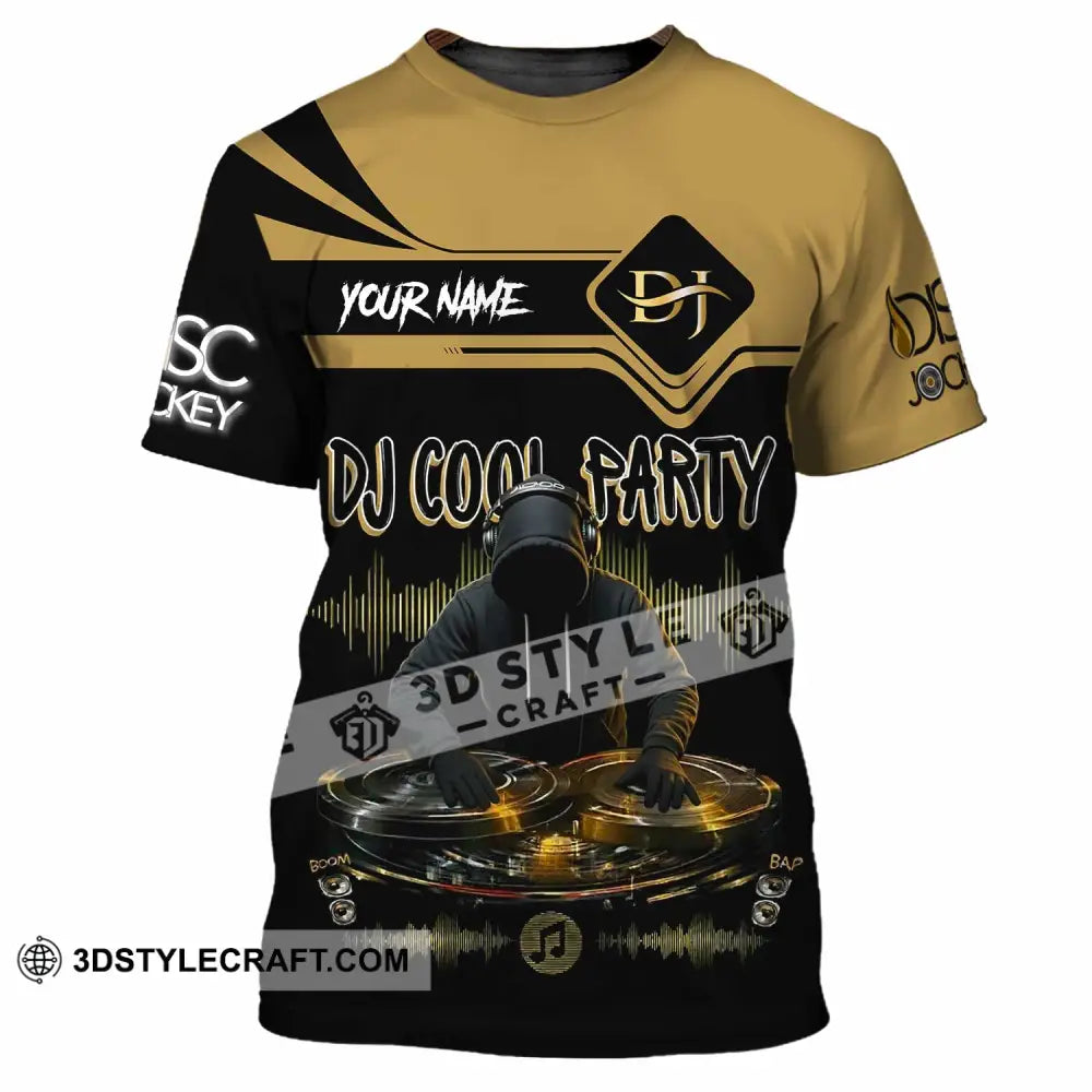 Unisex Shirt - Custom DJ Cool Party 3D Shirt T-Shirt / S T-shirt