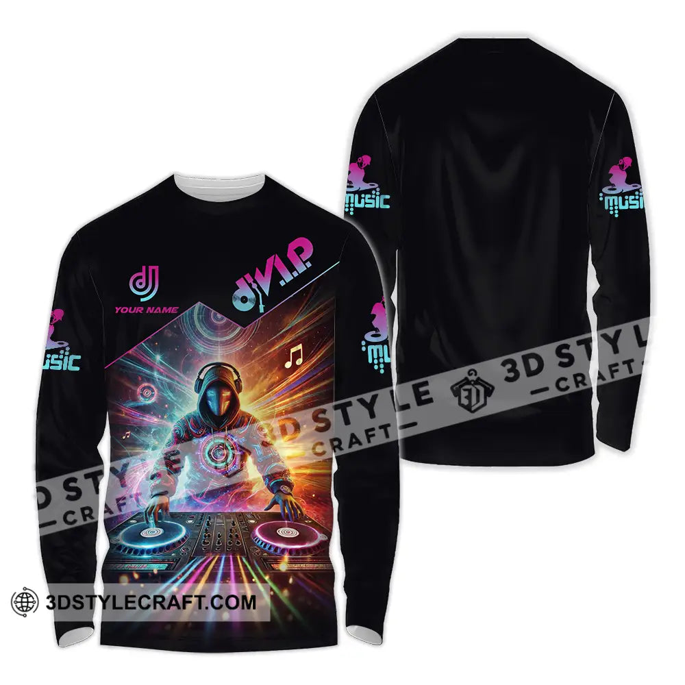 Unisex Shirt - Custom DJ VIP Music 3D Shirt Long Sleeve Shirt / S T-shirt