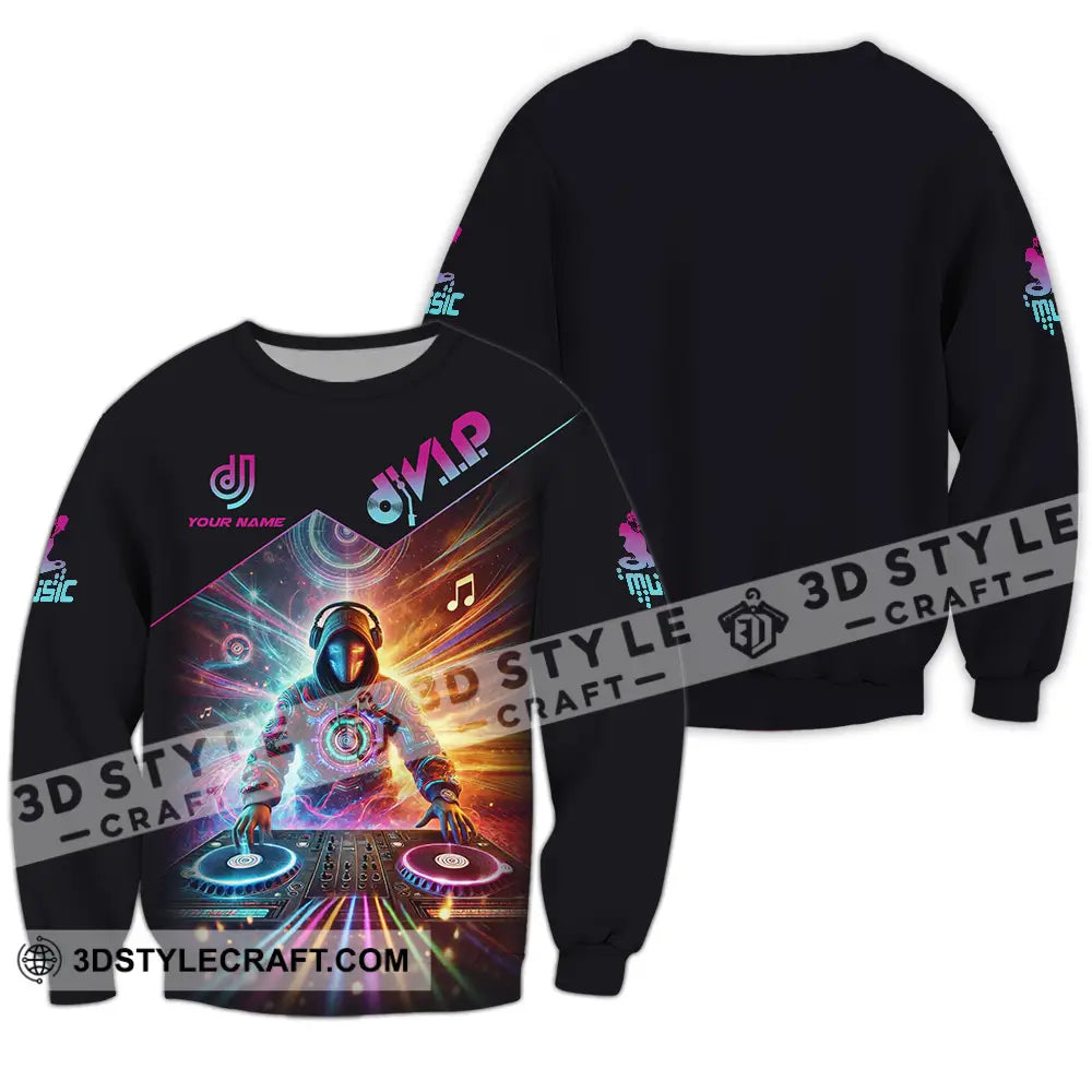 Unisex Shirt - Custom DJ VIP Music 3D Shirt Long Sleeve / S T-shirt