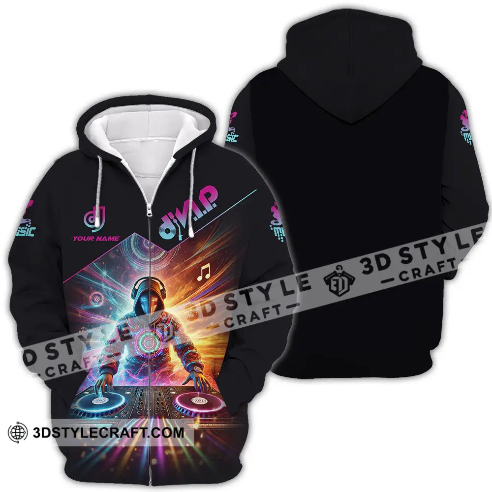 Unisex Shirt - Custom DJ VIP Music 3D Shirt Zipper Hoodie / S T-shirt