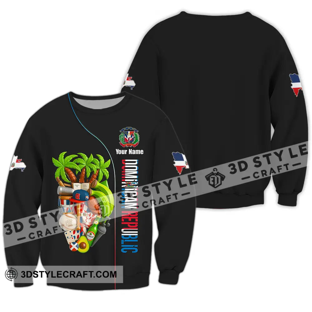 Unisex Shirt - Custom Dominican Republic Shirt Long Sleeve / S T-shirt