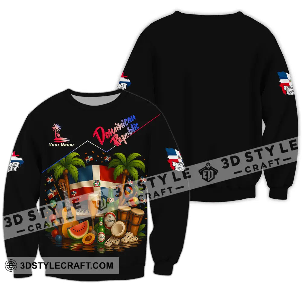 Unisex Shirt - Custom Dominican Republic Shirt Long Sleeve / S T-shirt